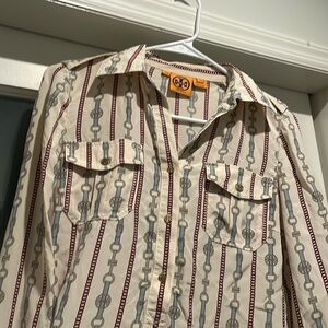 100% Silk top Tory Burch